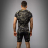 Pánský rashguard Venum Invader - krátké rukávy - Black/Sand Velikost: S