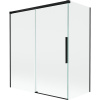 Mexen Rox vaňa paraván 2-krídlový posuvný 140 + 70 x 150 cm, transparentný, čierny - 8C9-140-070-70-00