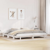 vidaXL Posteľ bez matraca biela 180x200 cm masívna borovica - Biela - 45885-53636