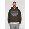 MJG Heavy Oversized Hoody - BUTTERFLY ILLUSION - olive M