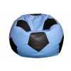 FITMANIA Sedací vak Futbalová LOPTA XXL 450L Vzor: 16 MODRO ČERNÁ různé vzory