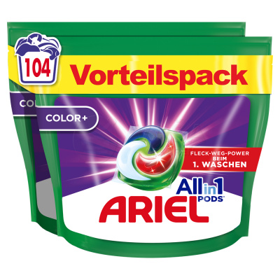Ariel All-in-1 Pods Color Gélové kapsuly na pranie 104 pracích kapsúl