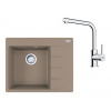 Franke Sety - Kuchynský set G249KA, fragranitový drez CNG 611-62 TL/2 a batéria FS 3230.031, kašmír/chróm 114.0700.679