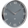 FUTURE TIME Dizajnové nástenné hodiny Future Time FT3010GY Flat grey 30cm
