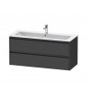 Duravit Ketho.2 Umývadlová skrinka, 55x121x48 cm, 2 zásuvky, grafit mat K25265049490000