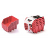 Prosperplast BINEER LONG SET Plastové úložné boxy 5 kusov, 198x118x155mm, červená KBILS20-