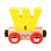 Bigjigs Rail Vagónik drevené vláčikodráhy - Písmeno W Bigjigs Rail Vagónik drevené vláčikodráhy - Písmeno W