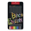 Pastelka Black Edition, plechová krabička 12 ks Faber-Castell 116413