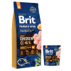 Brit Premium by Nature Adult M 15 kg + 1 kg ZADARMO