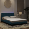 Rám postele s LED osvětlením modrý 120 x 200 cm samet Modrá 3213773
