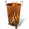 Záhradné ohnisko - Garden Hear Ocel Grill pre hasičský trojuholník Korten Rust Rust (Garden Hear Ocel Grill pre hasičský trojuholník Korten Rust Rust)