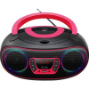 Denver TCL-212BT 111141300011 CD-rádio, FM, AUX, CD, USB, Bluetooth, ambient light, ružová; 111141300011