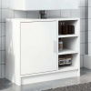 zahrada-XL Skrinka pod umývadlo, biela 63x30x54 cm, kompozitné drevo 848129