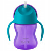 Avent hrnček so slamkou fialový 200ml