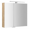 Sapho MIRRÓ galérka s LED osvetlením, 3x dvierka, 120x70x16cm, dub Alabama SPH MC080-0022