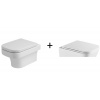 AZZURRA Závesné WC TULIP so sedadlom FLAT KEAZTUWC+OLKLT052ESED