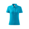 Polokošeľa dámska MALFINI® Cotton Heavy 216 tyrkysová veľ. XS