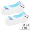 Happy Feet 4320 Dámske športové ponožky 35-38, biele