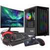 RGB HERNÝ SET Ryzen 5 3600 RX 6600 32GB SSD 1TB WIFI W11 LCD 24''