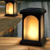 SolarCentre Záhradná solárna lucerna TrueFlame Solar Crook SS9968 s USB