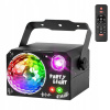 LED EFEKT OSVETLENIE DISCO SVETLO NA PÁRTY LASER GUĽA RGB + UV 4V1 4W