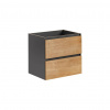 CMD Skrinka do kúpeľne MONAKO GREY OAK 820, Sivá diamantová/dub hamilton