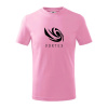 Vortex logo jednofarebné - Tričko detské bavlnené - 134 cm/8 rokov ( Ružová )