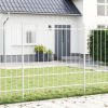 Plot s oblúkovým vrcholom Biely 10,2 x 1,75 m Oceľ