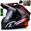 Motocyklová helma LS2 MX701 Explorer Spire Black Titanium Red XS