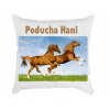Vankúš - Vankúš 40 x 40 cm (Vankúš s koňskými koňmi pre dieťa+meno)