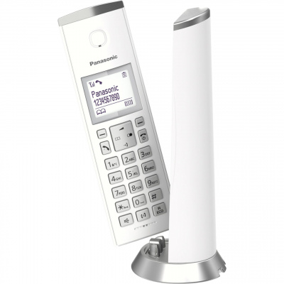 Panasonic KX-TGK210 bezdrôtový pevný telefón (nechcený blokátor hovorov, polyfónne zvonenie, 1,5" LCD displej, režim ECO), biela