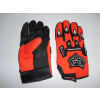 Moto rukavice oranžové