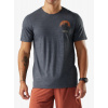 Merino tričko Smartwool Lunar Bear Active Short Sleeve Graphic Tee - charcoal heather
