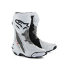 boty SUPERTECH R VENTED, ALPINESTARS (bílá/světle šedá/černá, perforovaná obšívka, vel. 37)