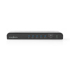 Nedis VSPL3474AT- HDMI Rozbočovač | 4 Porty port(s) | Vstup HDMI ™ | 4x HDMI ™ výstup | 4K@60Hz | 18 Gbps | Kov | černý