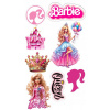 CUKROVÁ TLAČ jedlý obrázok na tortu Cukrová hmota BARBIE BÁBIKY SADA + TEXT 23