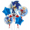 Sada fóliových balonků Ježek Sonic 5ks