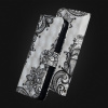 Peňaženkové puzdro 3D Painting Pattern na Huawei Y5 (2019)-Bamboo Black Flower