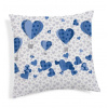 Obliečka na vankúš Balóny modrá 40x40 cm Made in Italy Modrá