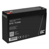 Green Cell AGM VRLA 6V 7Ah maintenance-free battery for the alarm system, cash register, toys
