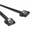 Kabel AKASA Super slim SATA3 datový kabel k HDD,SSD a optickým mechanikám, černý, 15cm AK-CBSA05-15BK