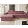Rohová sedačka Sansa, staroružová látka, ľavý roh
