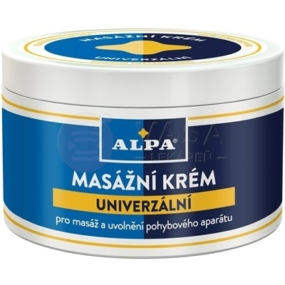 Alpa Masážny krém univerzálny 250 ml masážny krém