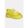 Crocs sandále na platforme dámske Soho Frosted Y Strap Sandal 212651.738 zelená EUR 39/40