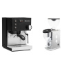 Rancilio Silvia BC, black + Rocket Espresso FAUSTINO 3.1, white