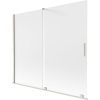 Mexen Velar sprchová zástena 2-krídlová posuvná 180 x 150 cm, mráz, kefovaný nikel - 896-180-000-31-97