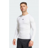 Tenisové tričko Tennis Tshirt Adidas Techfit Compression Training Long Sleeve JE6703 biele - Velikost M - 44/46