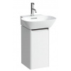 Laufen BASE skrinka pod umývadlo 32x34x52 cm,1 dvierka ľavé,úchyt elox. Hliník,Biela Matná H4030141102601