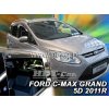 Plexi, ofuky Ford Grand C-MAX 5D 2011 =>, přední + zadní