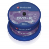 VERBATIM DVD+R(50-Pack),Spindl/MattSlvr/16x/4.7GB (43550)